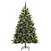 Albero di Natale artificiale pieghevole con coni Verde 210 cm - Foto miniatura 4