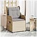 Sedie Reclinabili da Giardino 2pz con Cuscini Beige Polyrattan - Foto miniatura 2