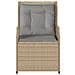 Sedie Reclinabili da Giardino 2pz con Cuscini Beige Polyrattan - Foto miniatura 5