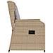 Sedie Reclinabili da Giardino 2pz con Cuscini Beige Polyrattan - Foto miniatura 6