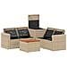 Set di divani 6 pz Beige e Bianco Crema - Foto miniatura 2