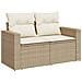 Set di divani 6 pz Beige e Bianco Crema - Foto miniatura 8