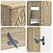 Set di armadietti da bagno in 3 pezzi DELFT Rovere Sonoma - Foto miniatura 9