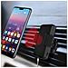 Supporto Auto Caricatore Qi Smartphone Fissaggio Parabrezza / griglia - Foto miniatura 4