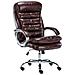 Sedia Ufficio Vancouver XXL in Similpelle I Poltrona Elegante Direttore Carico Max 235 kg I Poltrona Ergonomica Imbottita e Rinforzata Bordeaux - Foto miniatura 1