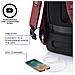 Bobby Hero Regular Zaino Antifurto Usb Rosso (borsa Unisex)  - Foto miniatura 4