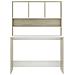 Scrivania e Ripiani Bianco Rovere Sonoma 110x45x157 Multistrato - Foto miniatura 4