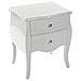 Cagliari Comodino Tavolino O Ausiliario Per La Camera Da Letto O Il Soggiorno Cassettiera Con 2 Cassetti Misure (a X L X L) 60 X 39 X 50 Cm Legno Color Bianco - Foto miniatura 1