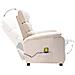 Poltrona Massaggiante Elettrica Crema in Tessuto - Foto miniatura 3