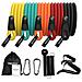 Set Di Fasce Elastiche Per Esercizi Multicolori, Schiuma, Gomma, 160 Cm - Foto miniatura 25