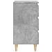 Comodini con Gambe Legno Massello 2pz Grigio Cemento 40x35x69cm - Foto miniatura 6