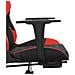 Sedia da Gaming Massaggio Poggiapiedi Nero e Rosso Similpelle - Foto miniatura 8