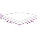 Piano Tavolo Quadrato Marrone Scuro 50x50x2,5cm Rovere Trattato - Foto miniatura 3