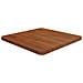 Piano Tavolo Quadrato Marrone Scuro 50x50x2,5cm Rovere Trattato - Foto miniatura 1