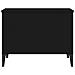 Tavolino Da Salotto Nero 60x44,5x45 Cm In Legno Multistrato - Foto miniatura 9