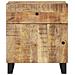 Comodino 50x33x60cm Legno Massello Di Mango E Legno Multistrato - Foto miniatura 3