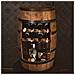 Cantinetta In Legno, Barile In Legno, Da 80 Cm Di Altezza, Botte Di Vino, Scaffale Per Bottiglie Di Alcol, Portabottiglie In Legno (wenge)  - Foto miniatura 1