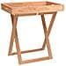 Tavolo a Vassoio Pieghevole 52x36x56,5cm Legno Massello di Noce - Foto miniatura 1