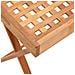 Tavolo a Vassoio Pieghevole 52x36x56,5cm Legno Massello di Noce - Foto miniatura 7