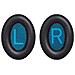 Cuscinetti Auricolari Di Alta Qualità Per Cuffie Bose Qc 35/25/15 1 Paio Black+blue - Foto miniatura 6