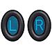 Cuscinetti Auricolari Di Alta Qualità Per Cuffie Bose Qc 35/25/15 1 Paio Black+blue - Foto miniatura 1