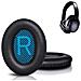 Cuscinetti Auricolari Di Alta Qualità Per Cuffie Bose Qc 35/25/15 1 Paio Black+blue - Foto miniatura 4