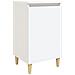 Comodino Bianco 40x35x70 Cm In Legno Multistrato - Foto miniatura 1