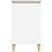 Comodino Bianco 40x35x70 Cm In Legno Multistrato - Foto miniatura 6