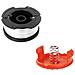 Bobina Di Ricambio Con Cappuccio E Molla Per Tagliabordi Black Decker Weed Eater Multicolore Black Decker Af-100 - Foto miniatura 1