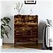 Credenza Rovere Fumo 69,5x34x90 Cm In Legno Multistrato - Foto miniatura 1