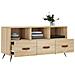 Mobile Porta Tv Rovere Sonoma 102x36x50 Cm In Legno Multistrato - Foto miniatura 4