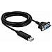 Cavo Seriale - Da Usb (m) A Db-9 (w) - 1,8 M - Nero - Foto miniatura 1