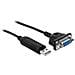 Cavo Seriale - Da Usb (m) A Db-9 (w) - 1,8 M - Nero - Foto miniatura 2