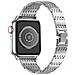 Cinturino Per Apple Watch 38/40/41mm In Acciaio Inossidabile Strass, Argento - Foto miniatura 3