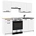 Set Armadi da Cucina OLIWIA, 5 Pezzi, 180x46x203 cm, Colore Bianco - Foto miniatura 1