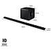 Soundbar HW-S800D /ZF Serie S, 10 Speaker, Wireless Dolby Atmos, Audio a 3.1.2 Canali, Q-Simphony, Alexa integrato e compatibile con Google Assistant, Titan Black 2024 - Foto miniatura 3