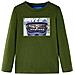 Maglietta per Bambini Maniche Lunghe Cachi Scuro 128 - Foto miniatura 1