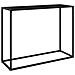 Lusso Casadino -  Tavolo Consolle Nero 100x35x75 Cm In Vetro Temperato - Foto miniatura 2