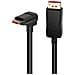 Cavo Audio /Video DisplayPort 1.4 8K M /M Angolato 90° 2m Nero - Foto miniatura 6