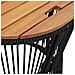 Tavolini da Giardino 2 pz con Piano in Legno Neri in Polyrattan - Foto miniatura 8