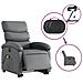 Poltrona Alzapersona Elettrica Reclinabile Grigio in Similpelle - Foto miniatura 5