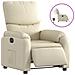 Poltrona Reclinabile Elettrica Crema in Similpelle - Foto miniatura 1