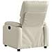 Poltrona Reclinabile Elettrica Crema in Similpelle - Foto miniatura 5