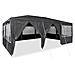 Tenda da festa con 10 pareti laterali Antracite 6x4 m PE - Foto miniatura 3