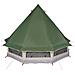 Tenda Familiare Tipi Verde 6 Persone Impermeabile - Foto miniatura 6