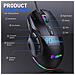 Mouse Da Gioco Cablato Rgb A 9 Tasti Ad Alta Velocità: 12800 Dpi, Illuminazione Dinamica - Foto miniatura 5