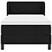 Letto box spring con materasso Nero 100 x 200 cm Tessuto - Foto miniatura 8