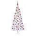 Albero di Natale artificiale Bianco 180 cm PVC e Acciaio - Foto miniatura 4
