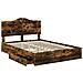 Letto con Contenitore con testiera Rovere fumé 140 x 190 cm - Foto miniatura 4