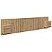 Testata con Comodino 3 pcs Rovere artigianale Legno multistrato - Foto miniatura 1